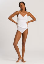 71601 Cotton Seamless V-Neck Camisole - 101 White