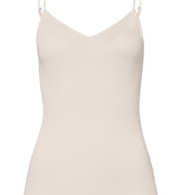 71601 Cotton Seamless V-Neck Camisole - 116 Pale Cream