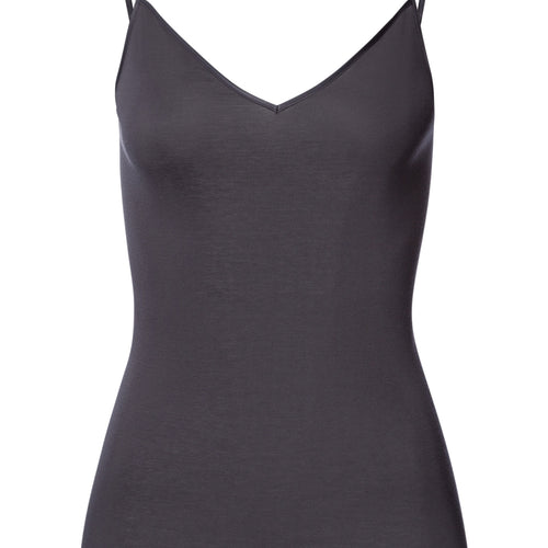 Cotton Seamless V-Neck Camisole | Black Pearl 71601-2183