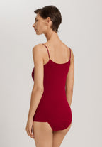Cotton Seamless V-Neck Camisole | Red Dahlia 71601-2418