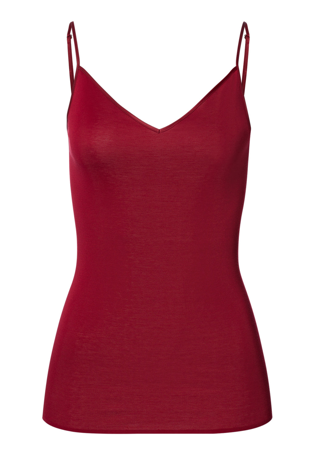 Cotton Seamless V-Neck Camisole | Red Dahlia 71601-2418