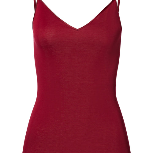 Cotton Seamless V-Neck Camisole | Red Dahlia 71601-2418