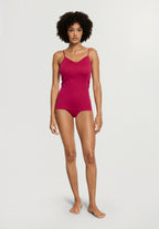 Cotton Seamless V-Neck Cotton Camisole | Light Sangria 71601-2465