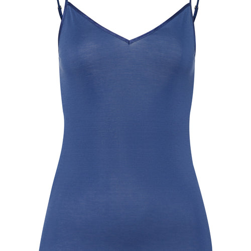 71601 Cotton Seamless V-Neck Camisole - 2604 True Navy