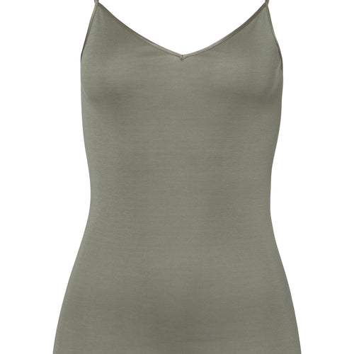 71601 Cotton Seamless V-Neck Camisole - 2668 Antique Green