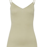 71601 Cotton Seamless V-Neck Camisole - 2720 Moss Green