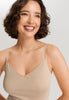 Cotton Seamless V-Neck Camisole | Iced Cappuccino 71601-2846