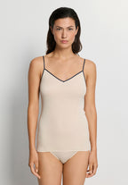 Cotton Seamless V-Neck Cotton Camisole | Summer Sand 71601-3084