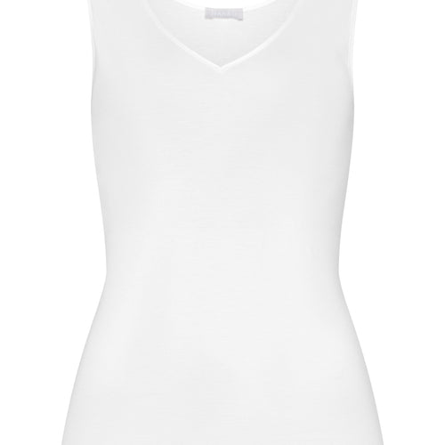 71602 Cotton Seamless V-Neck Tank - 101 White