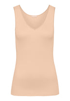 71602 Cotton Seamless V-Neck Tank - 274 Beige