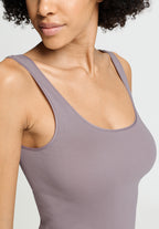 Cotton Seamless Round Neck Cotton Tank Top | Stormy Rose 71604-2467