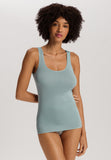 Cotton Seamless Round Neck Cotton Tank Top | Tourmaline Blue 71604-2712