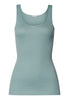 Cotton Seamless Round Neck Cotton Tank Top | Tourmaline Blue 71604-2712