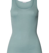 Cotton Seamless Round Neck Cotton Tank Top | Tourmaline Blue 71604-2712