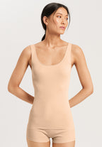 71604 Cotton Seamless Round Neck Tank - 274 Beige