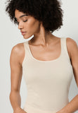 Cotton Seamless Round Neck Cotton Tank Top | Summer Sand 71604-2811