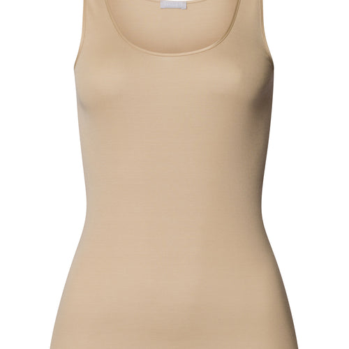 Cotton Seamless Round Neck Cotton Tank Top | Iced Cappuccino 71604-2846