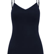 71605 Cotton Seamless Spaghetti Cami Padded - 1610 Deep Navy