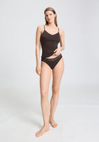 Cotton Seamless Padded Cotton Camisole | Dark Mocha 71605-2185