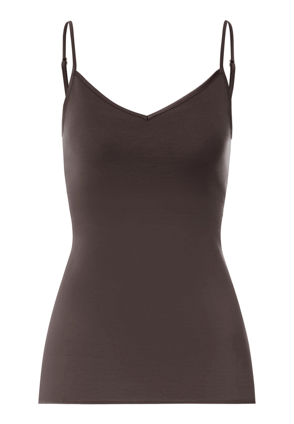 Cotton Seamless Padded Cotton Camisole | Dark Mocha 71605-2185