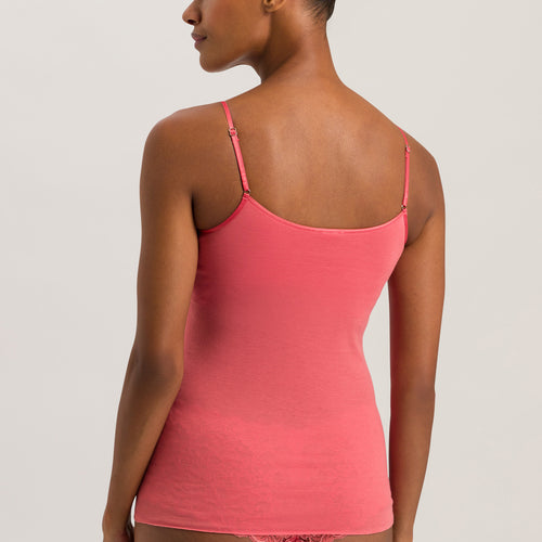 71605 Cotton Seamless Spaghetti Cami Padded - 2309 Porcelain Rose