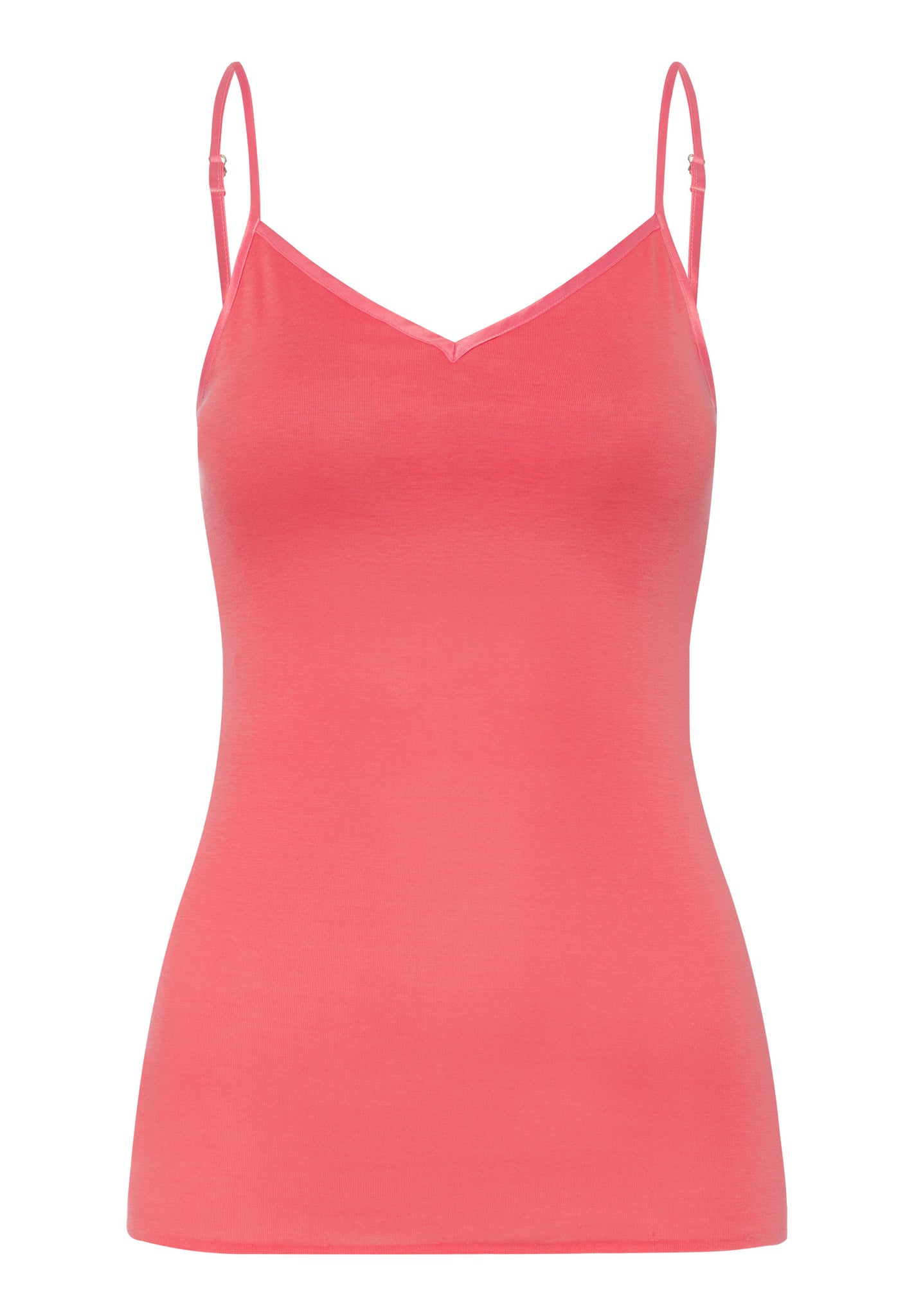 71605 Cotton Seamless Spaghetti Cami Padded - 2309 Porcelain Rose
