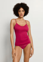 Cotton Seamless Padded Cotton Camisole | Light Sangria 71605-2465