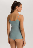 Cotton Seamless Spaghetti Cami Padded | Tourmaline Blue 71605-2712