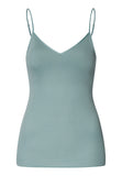 Cotton Seamless Spaghetti Cami Padded | Tourmaline Blue 71605-2712