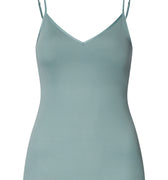 Cotton Seamless Spaghetti Cami Padded | Tourmaline Blue 71605-2712