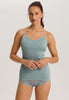 Cotton Seamless Spaghetti Cami Padded | Tourmaline Blue 71605-2712