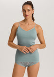 Cotton Seamless Spaghetti Cami Padded | Tourmaline Blue 71605-2712