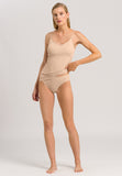 71605 Cotton Seamless Spaghetti Cami Padded - 274 Beige