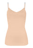 71605 Cotton Seamless Spaghetti Cami Padded - 274 Beige