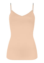 71605 Cotton Seamless Spaghetti Cami Padded - 274 Beige