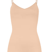 Cotton Seamless Padded Camisole | Beige 71605-274