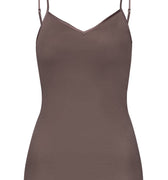 71605 Cotton Seamless Spaghetti Cami Padded - 2756 Stonewash