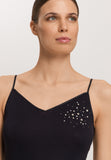 Cotton Seamless Swarovski Crystal Cotton Camisole | Black 71618-019