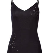 Cotton Seamless Swarovski Crystal Cotton Camisole | Black 71618-019