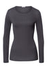 Cotton Seamless Cotton Knit Top | Black Pearl 71620-2183