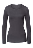 Cotton Seamless Cotton Knit Top | Black Pearl 71620-2183
