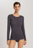 Cotton Seamless Cotton Knit Top | Black Pearl 71620-2183