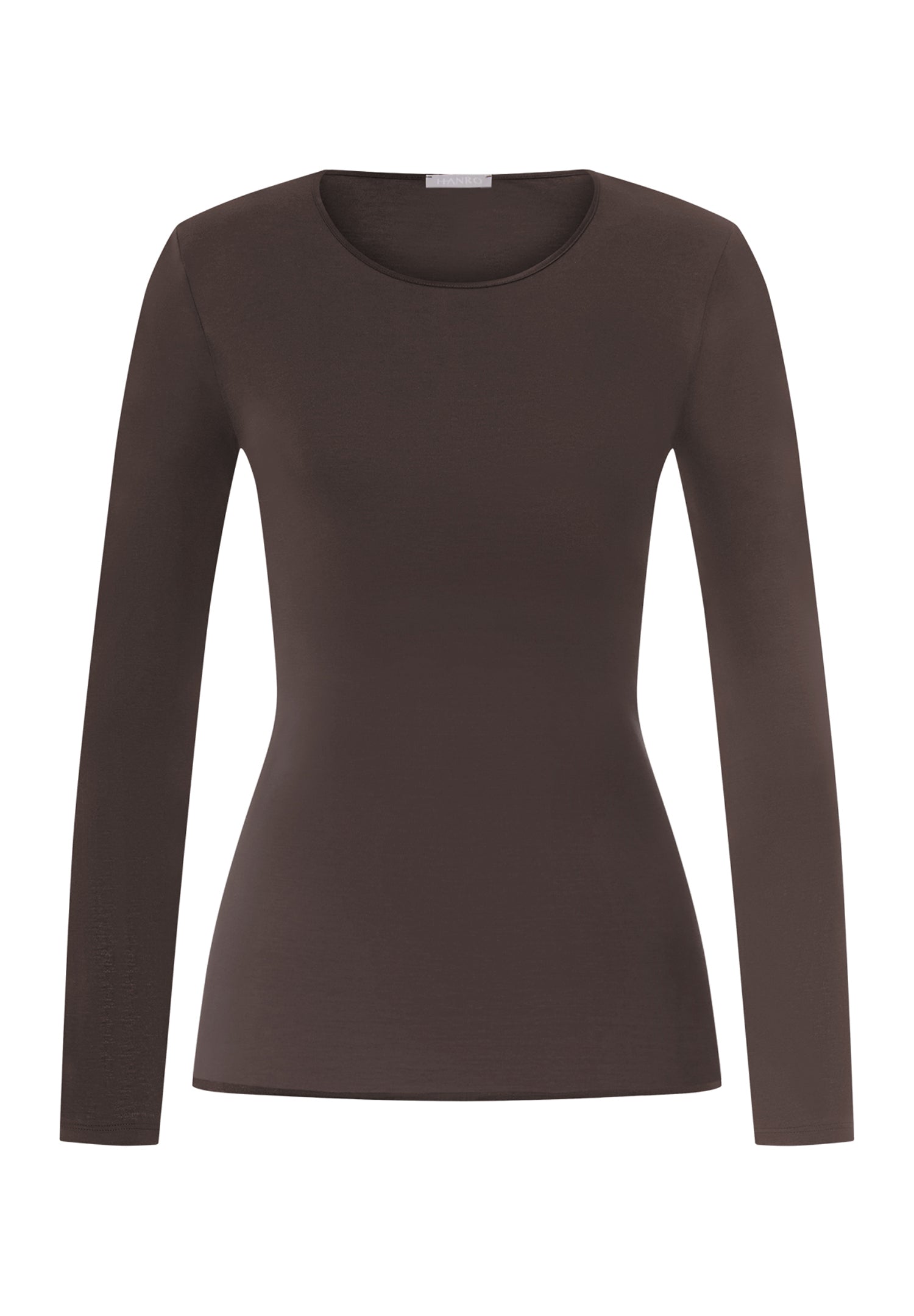 Cotton Seamless Cotton Knit Top | Dark Mocha 71620-2185