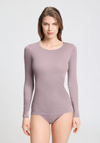 Cotton Seamless Cotton Knit Top | Stormy Rose 71620-2467