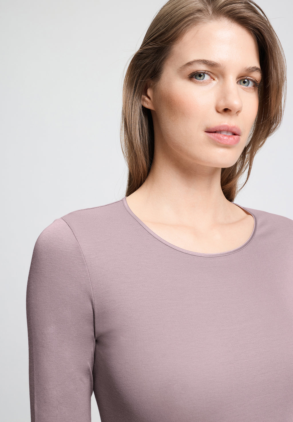 Cotton Seamless Cotton Knit Top | Stormy Rose 71620-2467