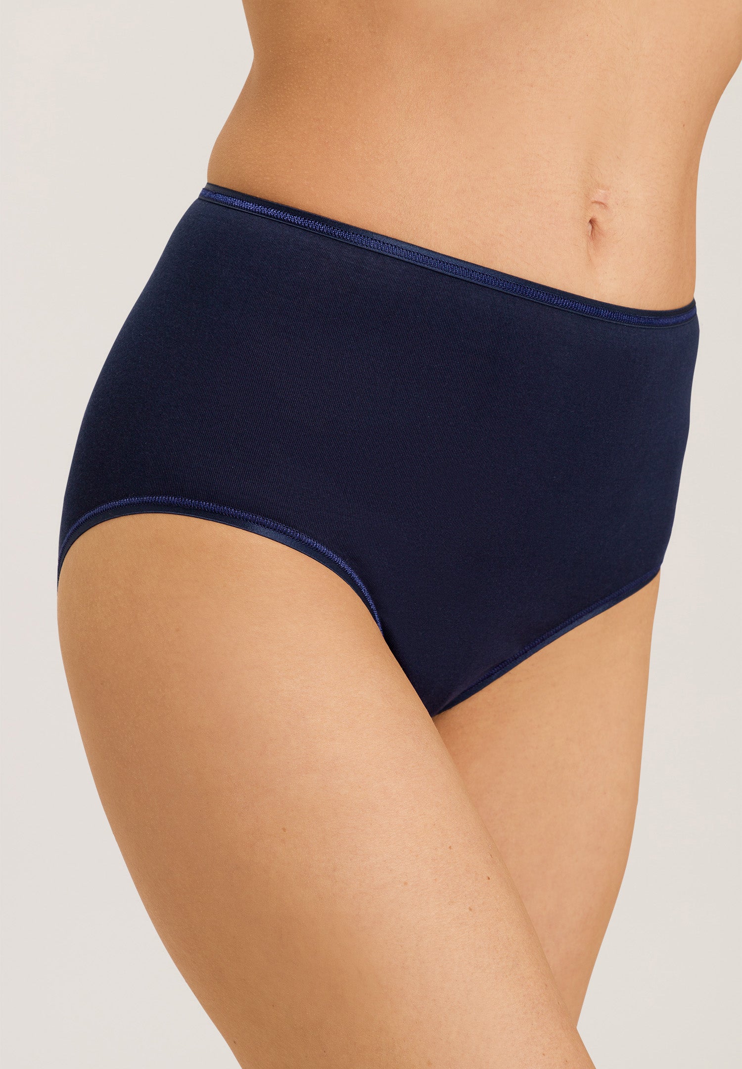 71625 Cotton Seamless Full Brief - 1610 Deep Navy