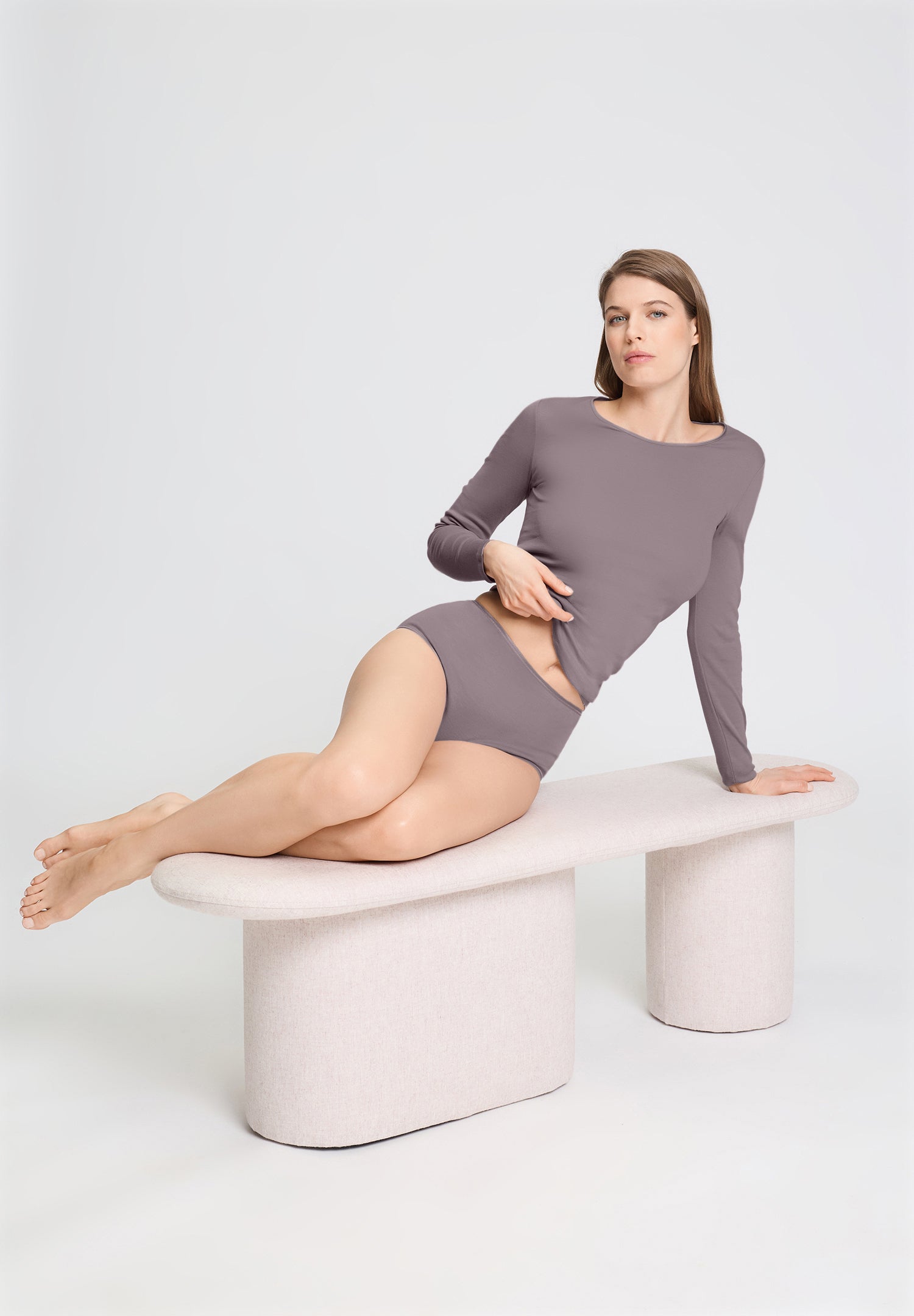 Cotton Seamless Cotton Full Brief | Stormy Rose 71625-2467