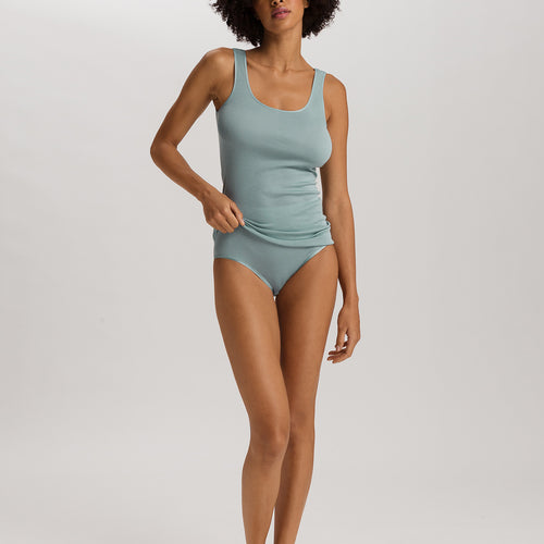 Cotton Seamless Full Brief | Tourmaline Blue 71625-2712