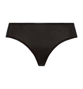 71626 Cotton Seamless Full High Cut Brief - 019 Black