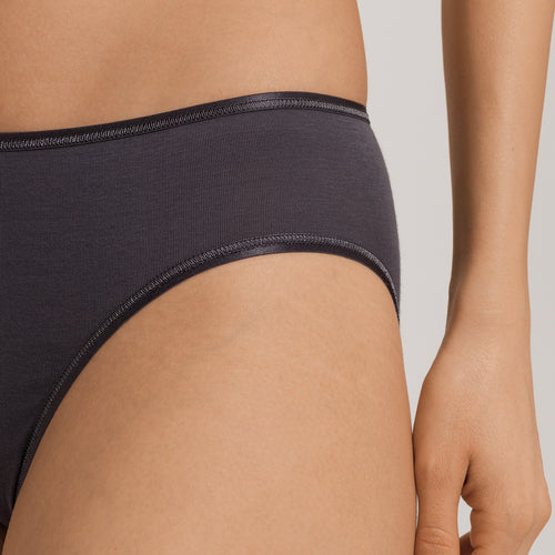 Cotton Seamless Hi Cut Brief | Black Pearl 71626-2183